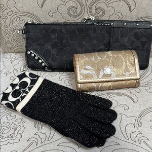 Coach Black and Gold Accessory